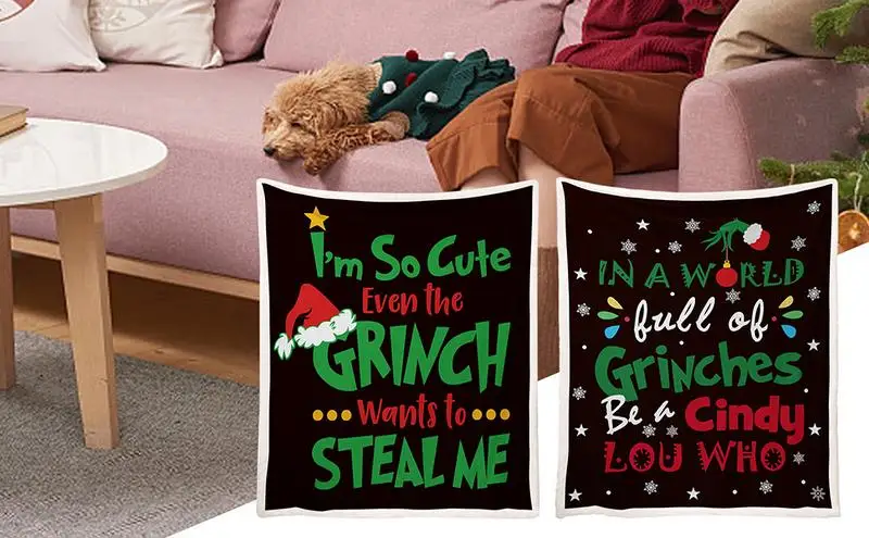 

Рождественское Хлопковое одеяло, легкий и уютный дизайн, искусственное одеяло для автомобильной кровати, кушетки