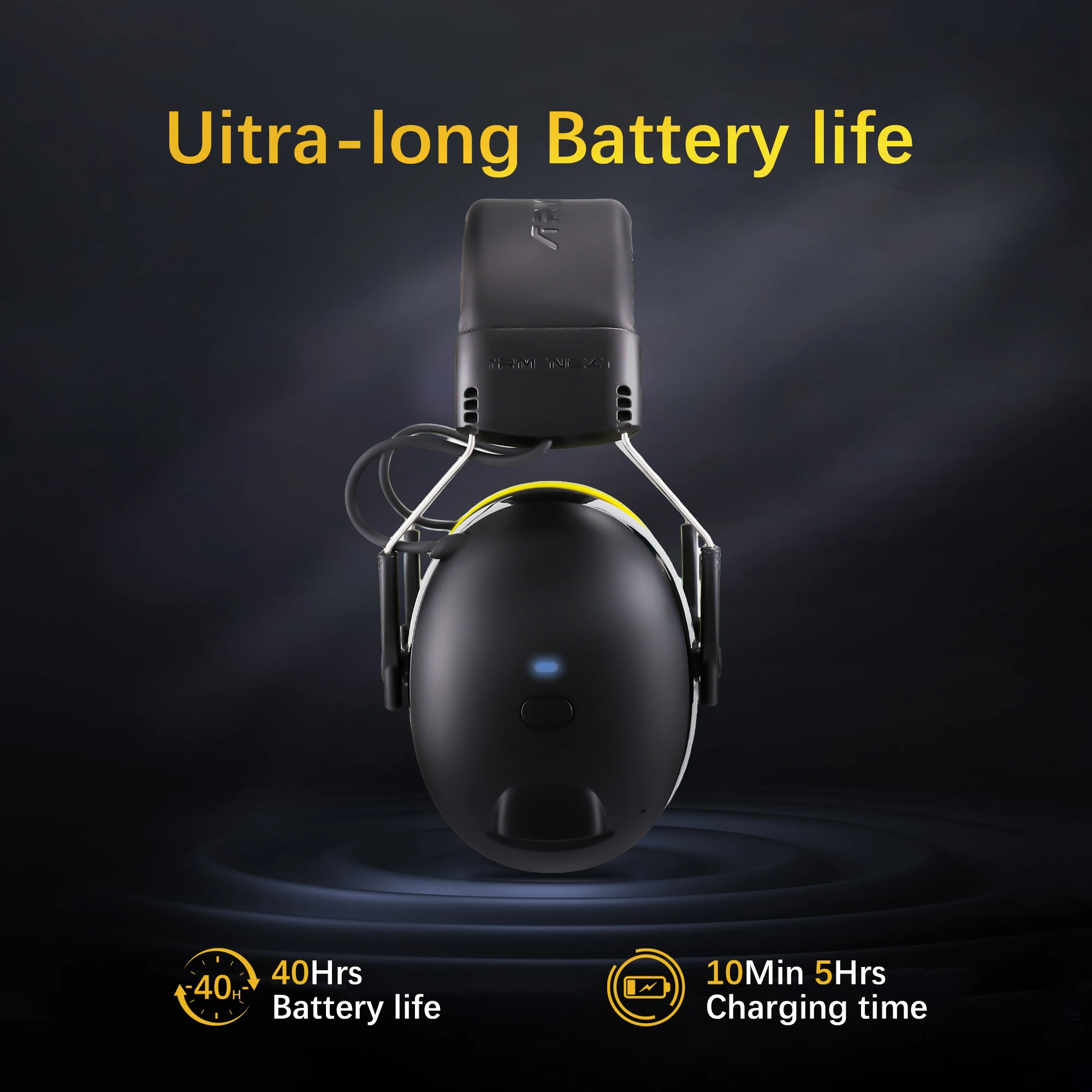 Shooting Earmuff Connect Hearing Protector with Bluetooth Technology 28dB NRR Ear protection for Mowing Construction Work Shops