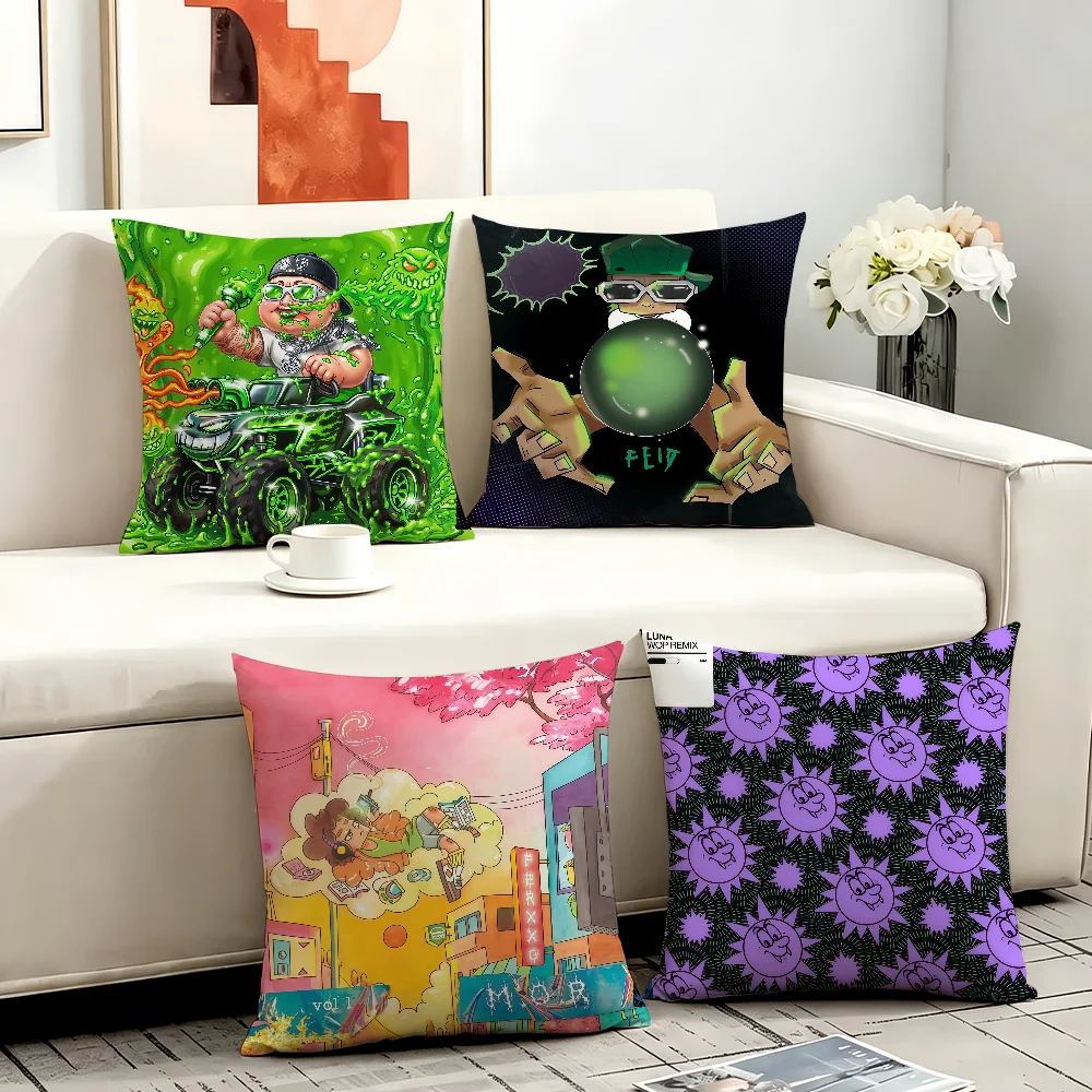 Singer F-Feid F-Ferxxo cushion cover Anti-dustmite Sofa Cushion Decorative Office Cover Lounge Area Indoor & Outdoor Use