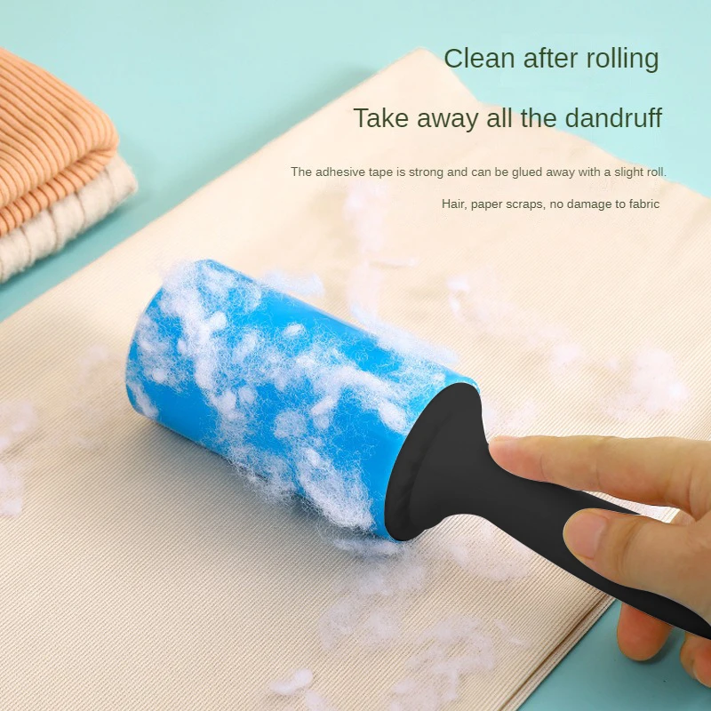 Reusable Sticky Roller For Cleaning Clothes Cat Dog Hair Clean Brush Washable Silicone Dust Lint Wiper Remover