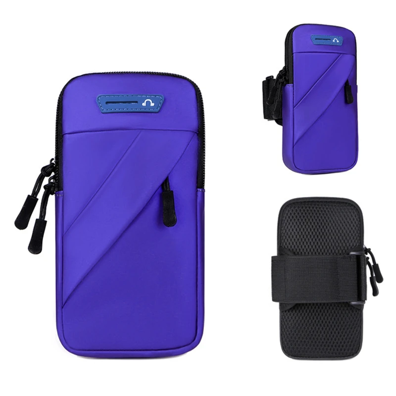 Universal Waterproof Armband Phone Holder 7 Inch Wrist Pouch Adjustable Arm Belt Outdoor Running Cycling Sports Storage Bag