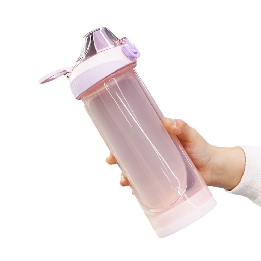 

New 480ml Sports Water Bottle Leakproof with Secret Compartment Hiding Phone Bottle Opaque Plastic Cup