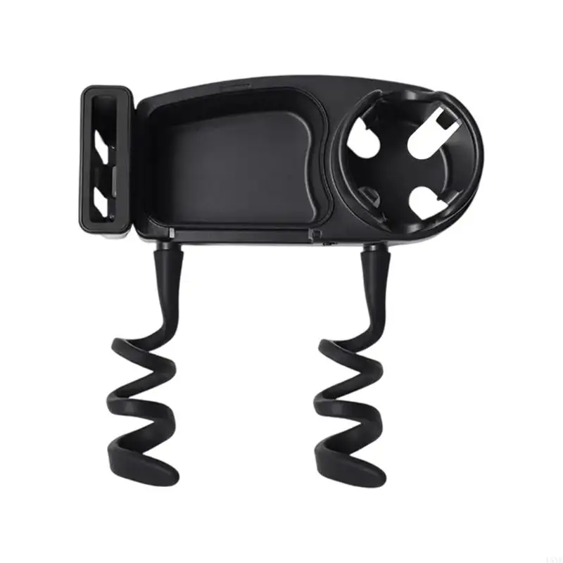 

L5YF Strollers Phone Holder Cup Holder Flexible Arm Grip Tray Attachment