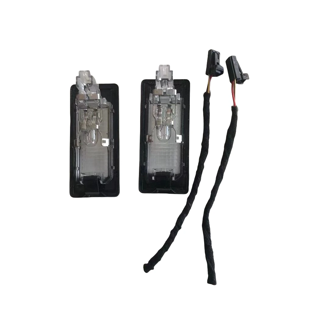 

2X 12V License Plate Lamp Light & plug For VW Passat B6 B7 Jetta MK6 Tiguan Golf Touran Sharan Seat Alhambra Ibiza 5N0 943 021