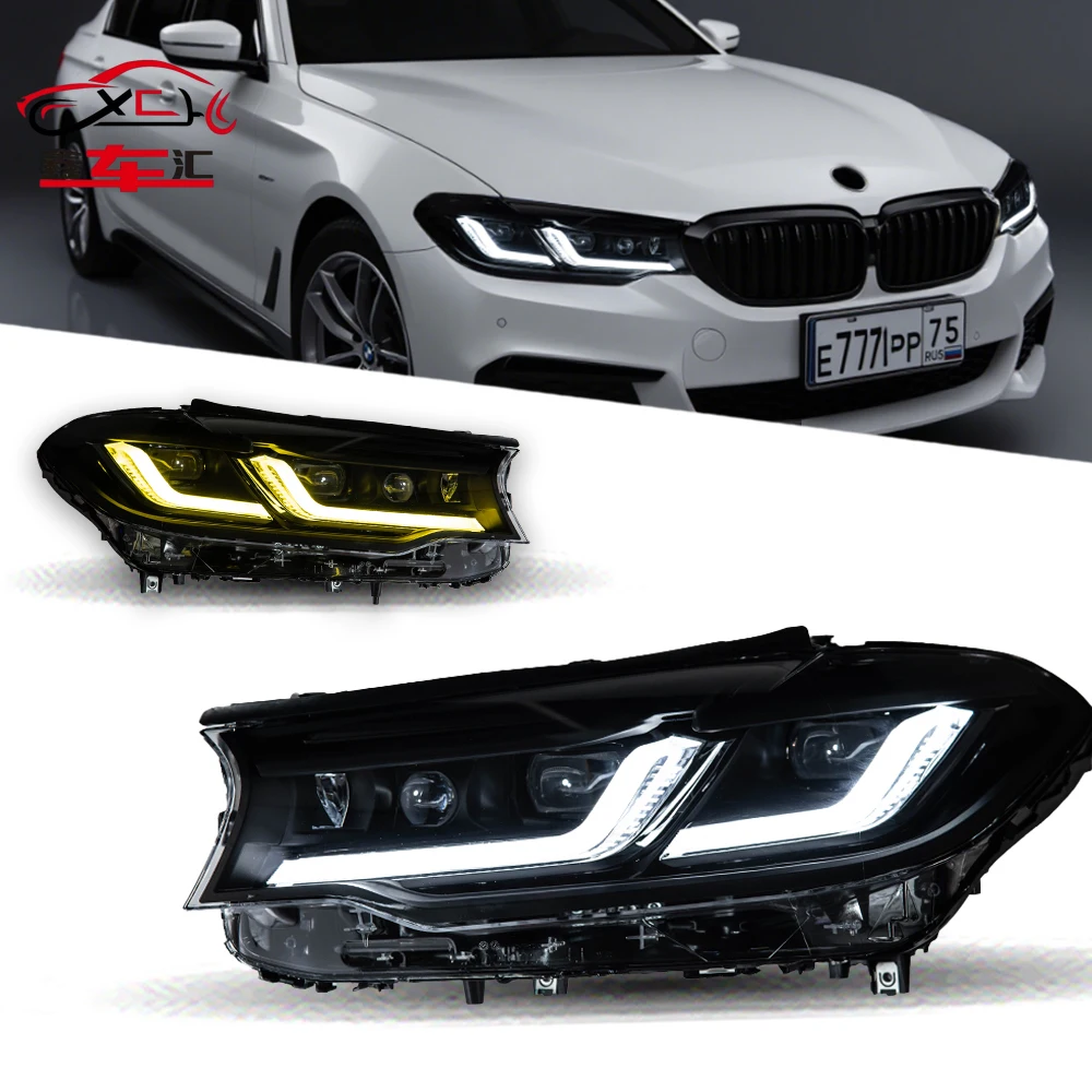

Car Styling Head Lamp for BMW 5 Series G30 Headlights 2017-2020 Headlight LED DRL Signal Projector Lens Automotive Accessories