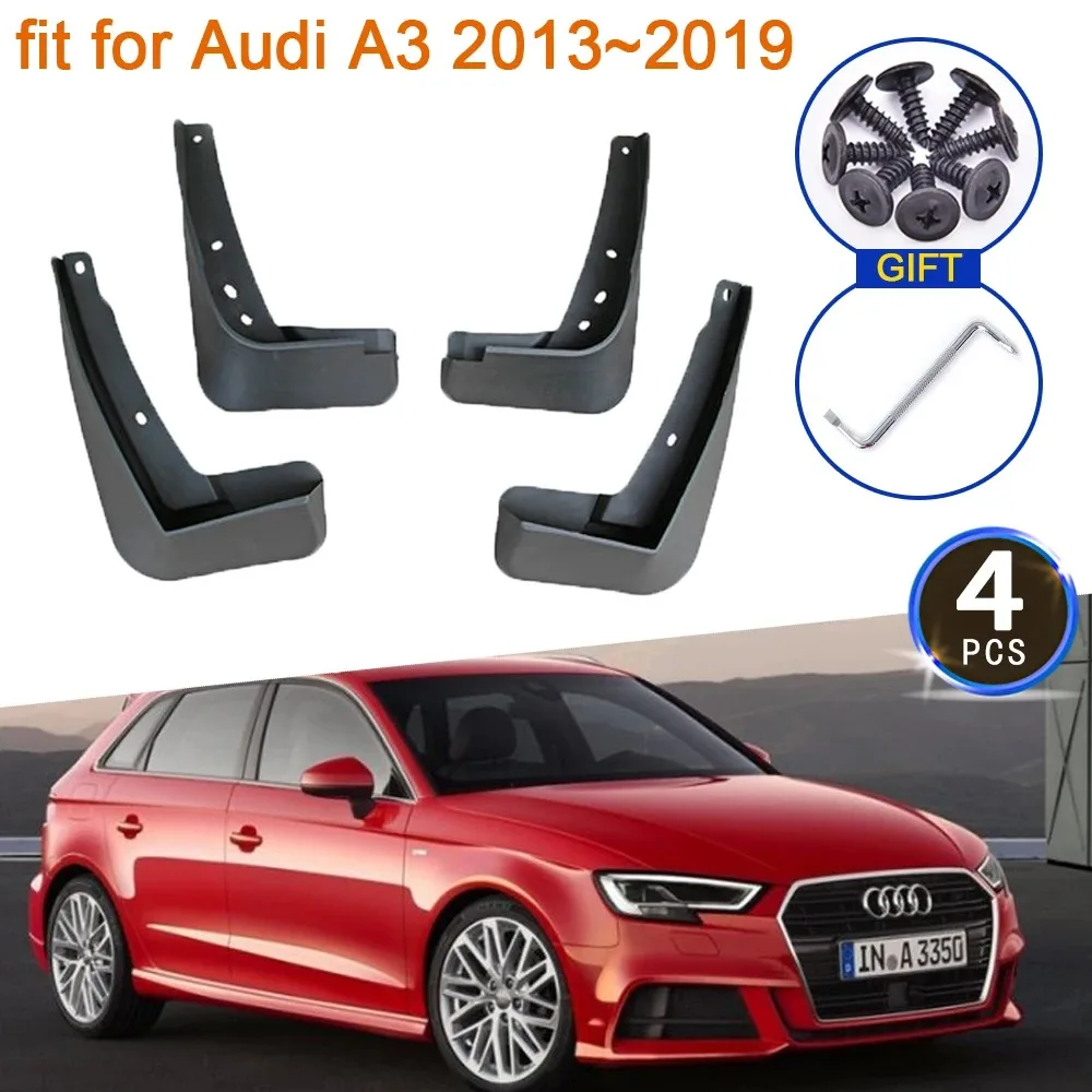 

For Audi A3 8v Sedan Sportback 2013 2014 2015 2016 2017 2018 2019 2020 Mud Flaps Mudguards Splash Guards Fender Front Accessorie