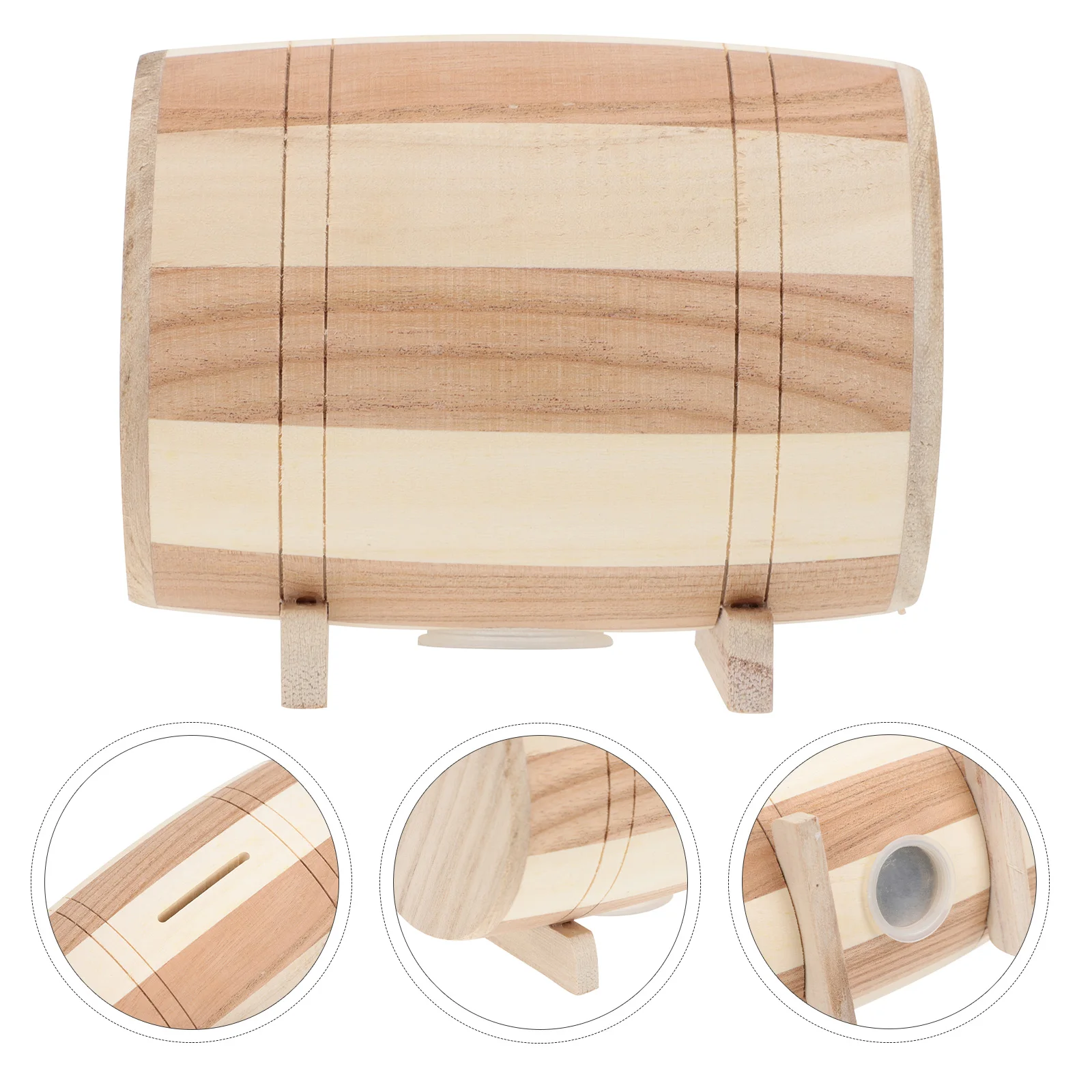 Pot d'épargne en bois fabriqué à la main pour enfants et usage domestique, boîte à monnaie Unique pour bureau, Table basse, décoration, banque d'argent, cadeau