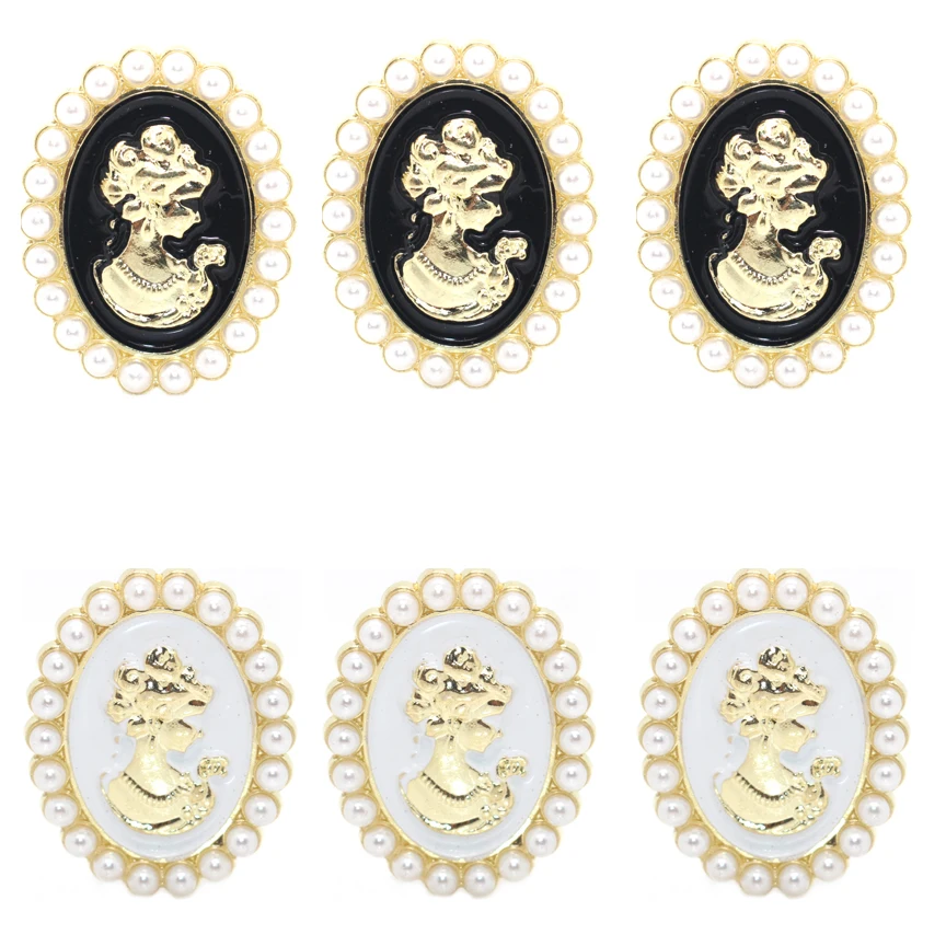 Tête de miles Ovale en Alliage Vintage, Support Astronomique pour Vêtements, Accessoires pour Cheveux, Décoration de Bagages, 10 Pièces, 25x31mm