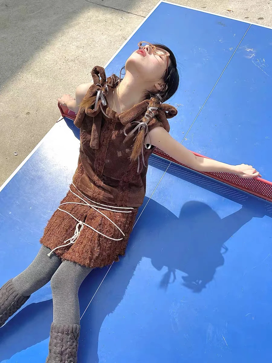 Xuanu 캐주얼 긴팔 드레스 여성용 프리미엄 품질 스플라이스 스커트 스타일 겨울 컬렉션 패셔너블 캐주얼웨어