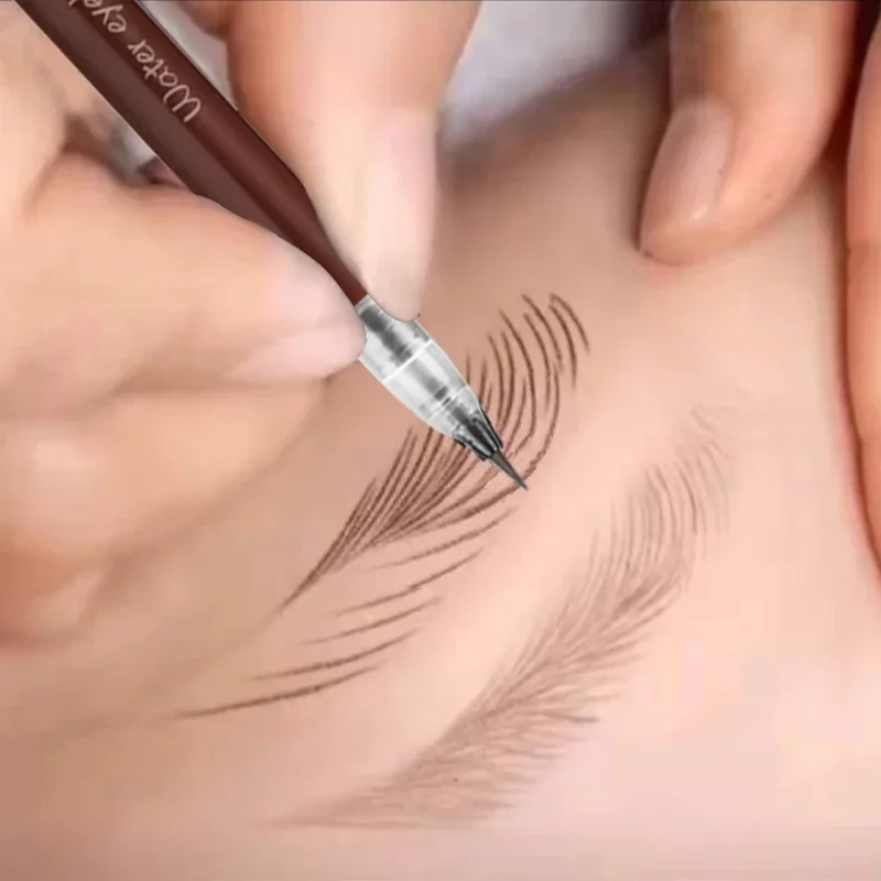 ดินสอเขียนคิ้ว Naturally Ultra-fine Shadow Eyeliner กันน้ําและ Non-smudge-staining Liquid Eyebrow Pencil Eyebrow Tattoo