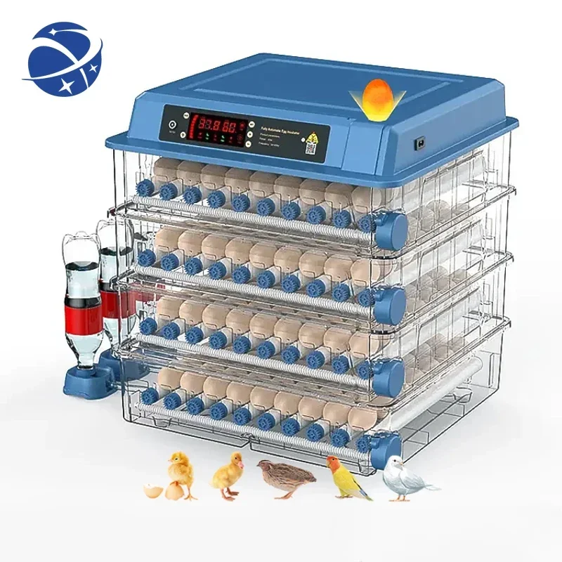 YYHC 256 chicken egg incubator fully automatic poultry hatcher brooder farm machine