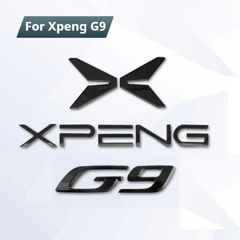 

For Xpeng Xiaopeng G9 2023 2024 G6 Black Badge Front Rear Badge Blackened Covered Version Xiaopeng G9 Modification Accessories