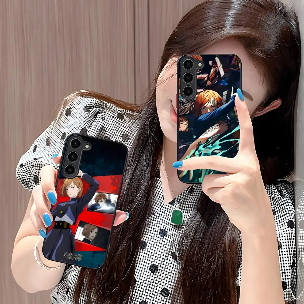 Jujutsu Kaisen Nobara funda de teléfono móvil para Samsung Galaxy S25 S24 S23 S22 S21 Plus FE funda de silicona Ultra Color bonita de lujo
