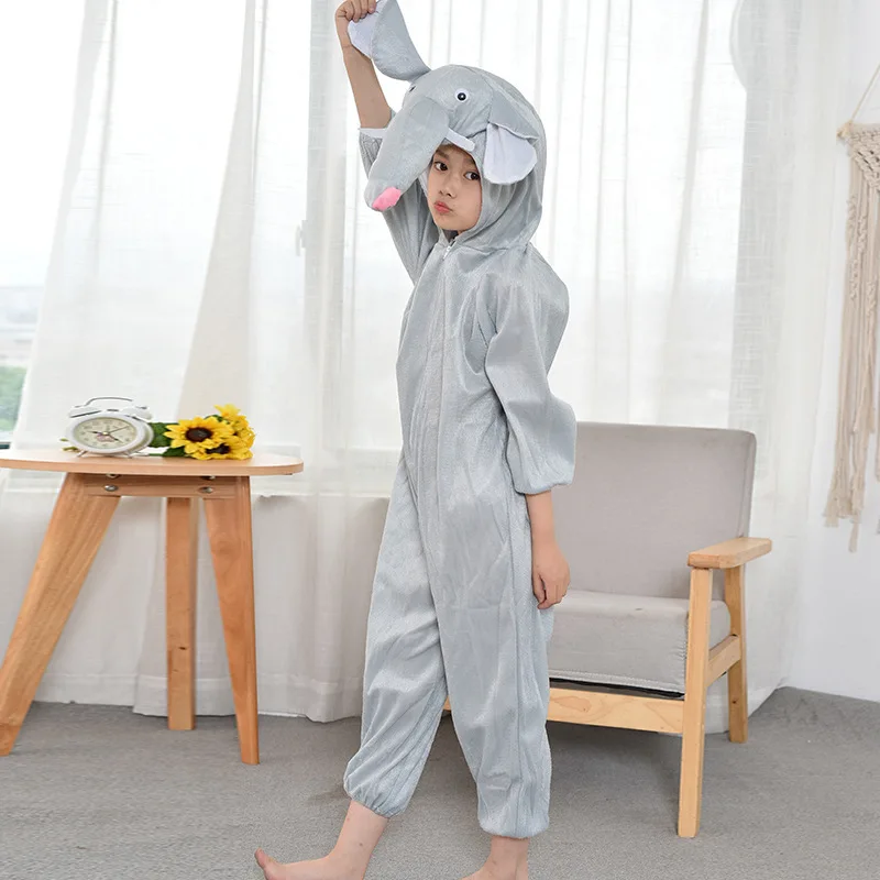 Halloween Girl Boy Animal Elephant Cosplay Costume Halloween Easter Cosplay Costumes for Kids Stage Performance Costumes