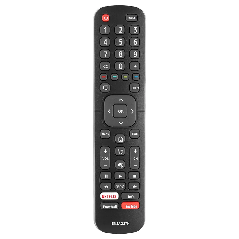 Control Remoto EN2AG27H Compatible con Hisense Smart TV 32H5C 40H5C 43H5C 43H6C 43H7C 50CU6000 50H5C 50H6B 50H6C 50H7C 50H7GB
