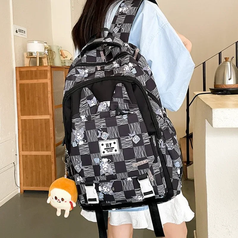 Sanrio-mochila escolar Clow M para estudiantes, gran capacidad, impermeable, resistente a las manchas, bonita mochila informal de dibujos animados