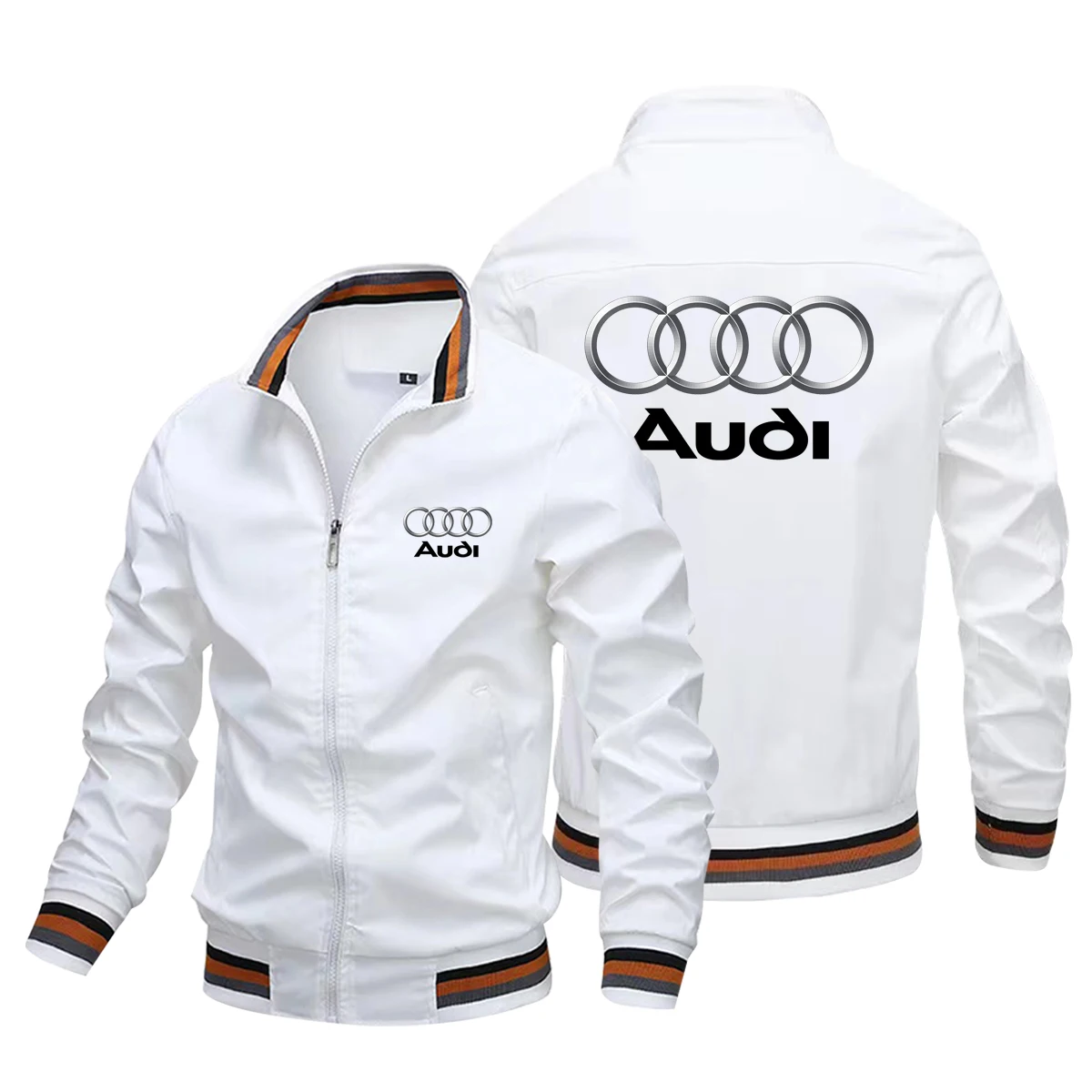 Autumn New Motorcycle Jacket A6 A8 Q5 Q7 RS Automobile Logo Print Jacket Fashion Biker Jacket Racing Uniform Men Car Clothing