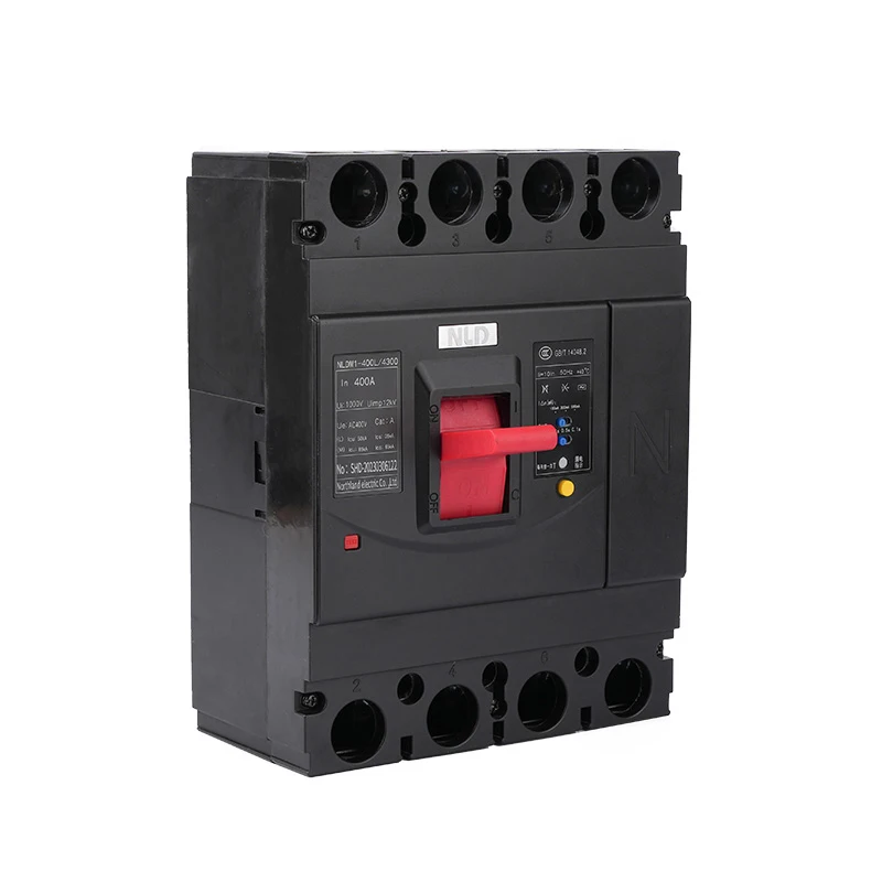 NLDM1-400L 3p Overload Protection MCCB Plastic Shell Circuit Breaker Air Switch Circuit Breaker AC 400V 125A/250A/400A/630A/800A