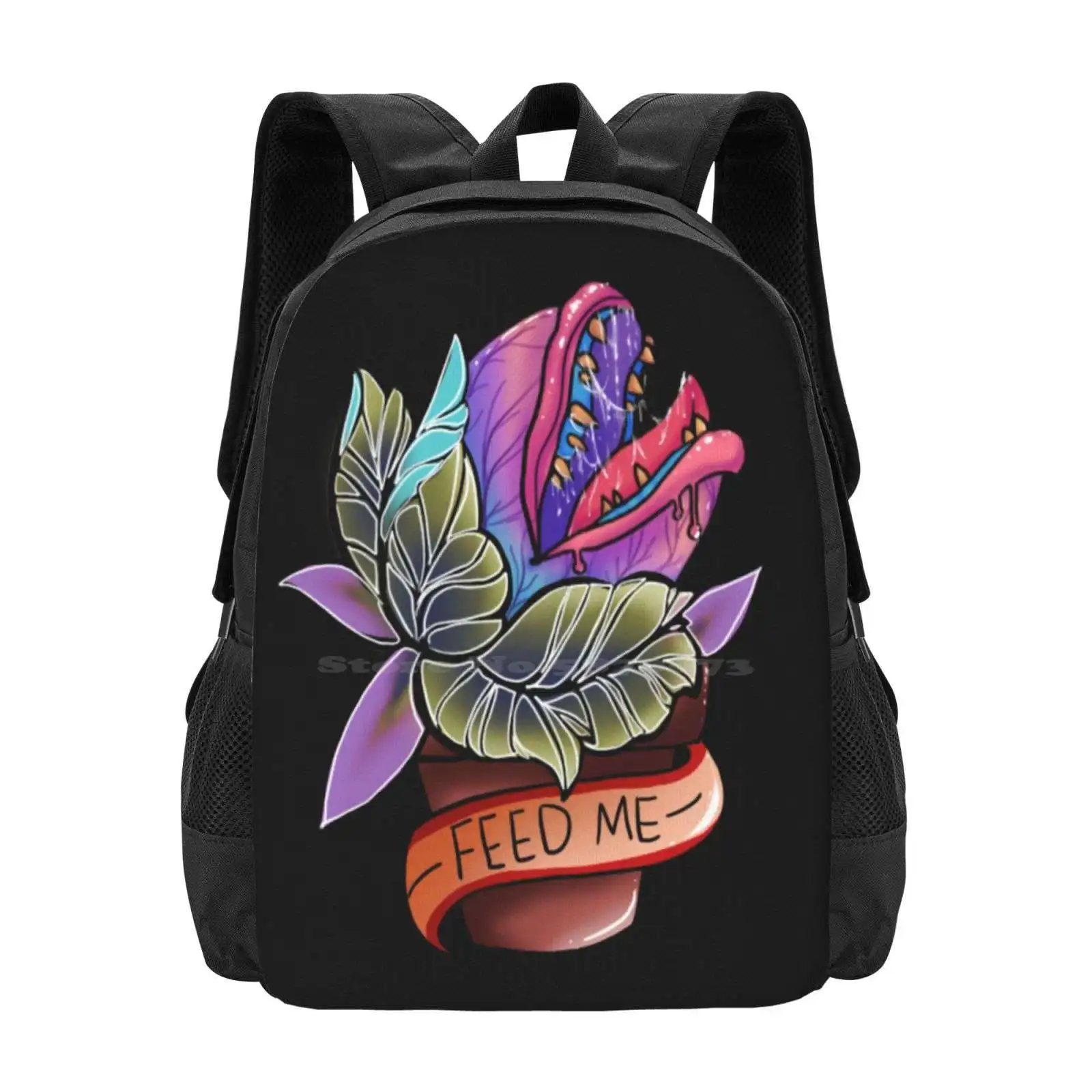 Feed Me! Hot Sale Schoolbag Backpack Fashion Bags Audrey 2 Little Shop Of Horrors Cult Classic Movie Musical Plant Piranha