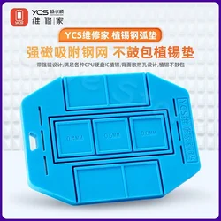 YCS BGA silicone pad insulation mat universal BGA stencil Magnetic Base for CPU IC Chip soldering BGA reballing tools