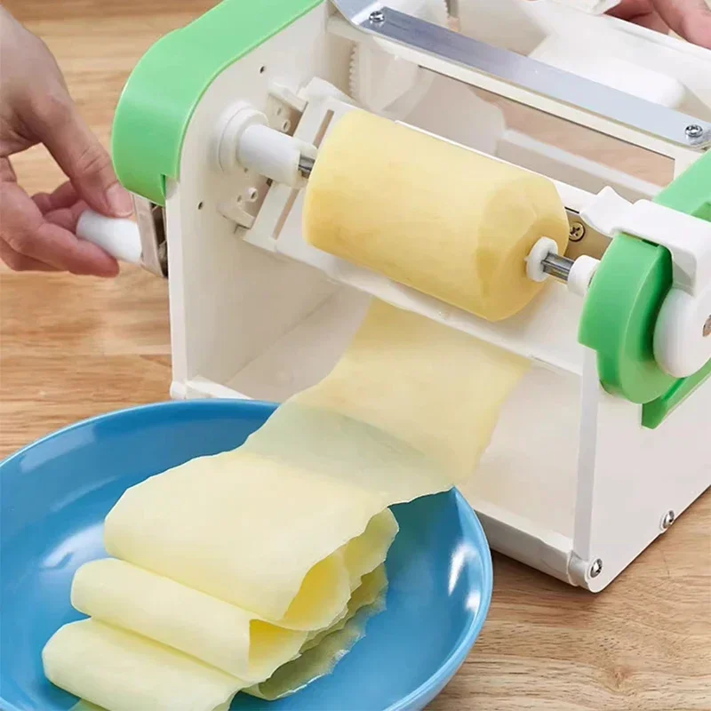 

Lotus Root Potato Slicer, Hand-operated Vegetable Cutter, Long Sliced Vegetables, Commercial Manual Vegetable Cutter