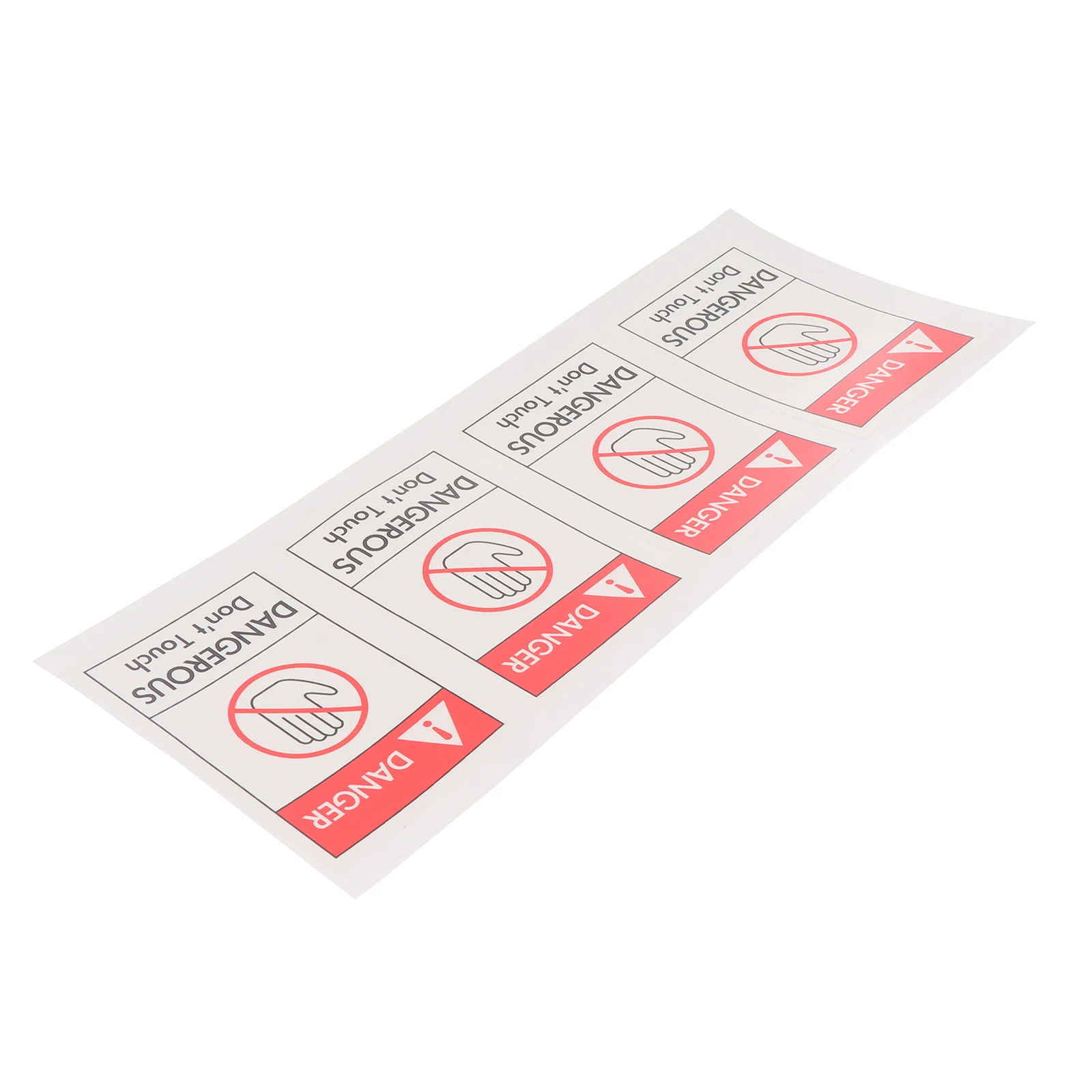 

4pcs Safety Warning Sign Stickers Durable Equipment Caution Decal For Machine No Touching Security Labels Traffic Safety