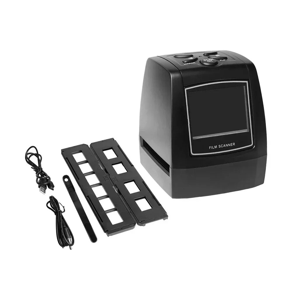 New! Protable Negative Film Scanner 35/135mm Slide Film Converter Photo Digital Image Viewer with 2.4" LCD Build-in Editing