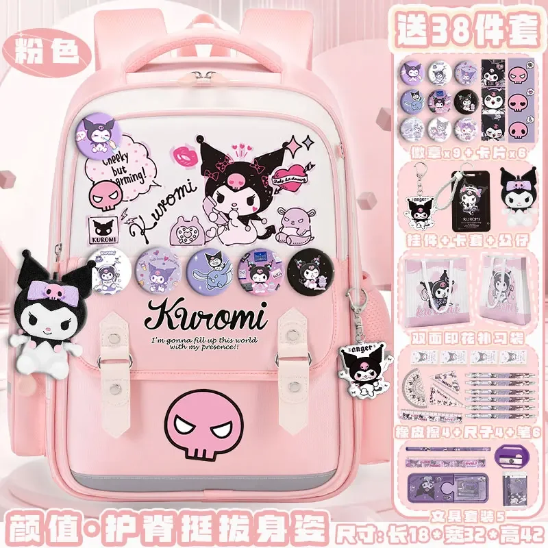 Sanrio-mochila escolar Clow M para estudiantes, mochila informal y ligera de dibujos animados, impermeable, resistente a las manchas, gran capacidad