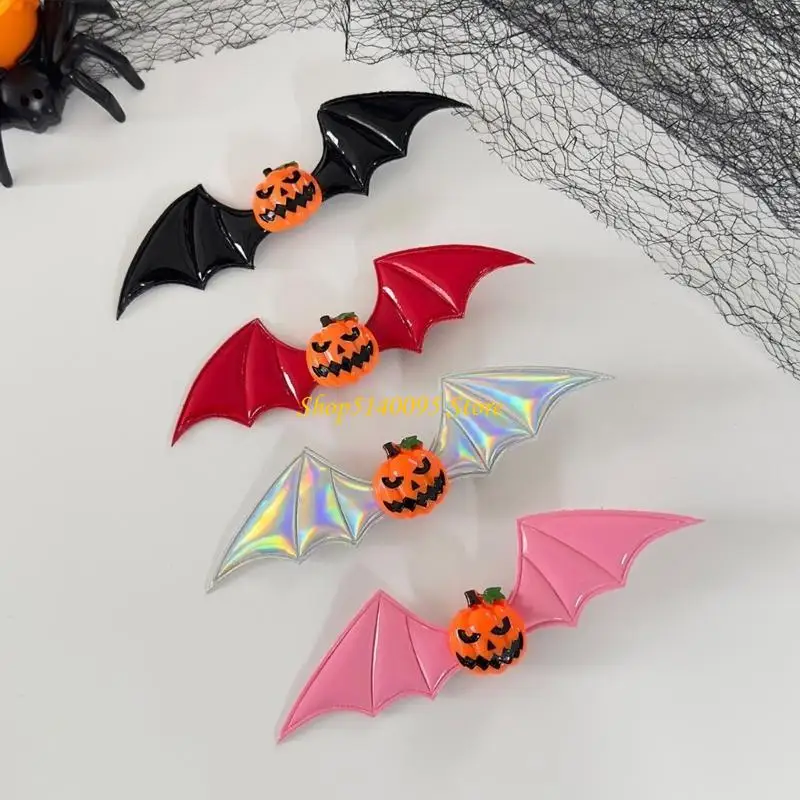 DXAE 1PC Mystérieuse Bat Design Hair Clip Practical Resin Barrettes Halloween Cosplay Accessoire pour adultes