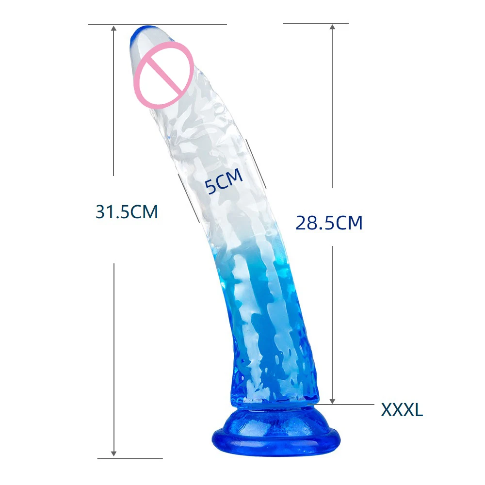 S-XXXL Long Dilldo Butt Plug  Realistic Penis Sex Toys Suction Cup Strap-On Dildos For Lesbian Masturbator Anus Dilation Trainer view 4