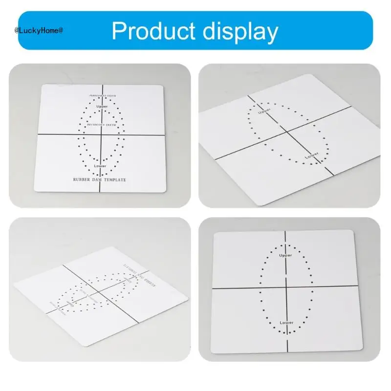 Dental Rubber Dam Hole Positioning Board Barrier Template Dental Lab Instrument Tool for Accurate Orals Treatments 11UA