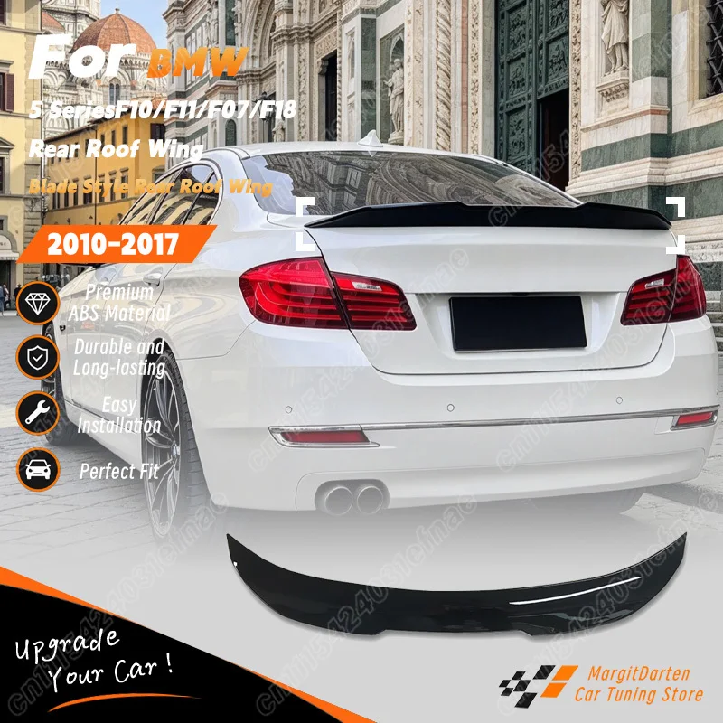 For BMW 5 Series F10 2011 2012 2013 2014 2015 2016 2017 Car PSM Style Rear Trunk Spoiler Vehicle Sport Style Rear Wing Body Kit