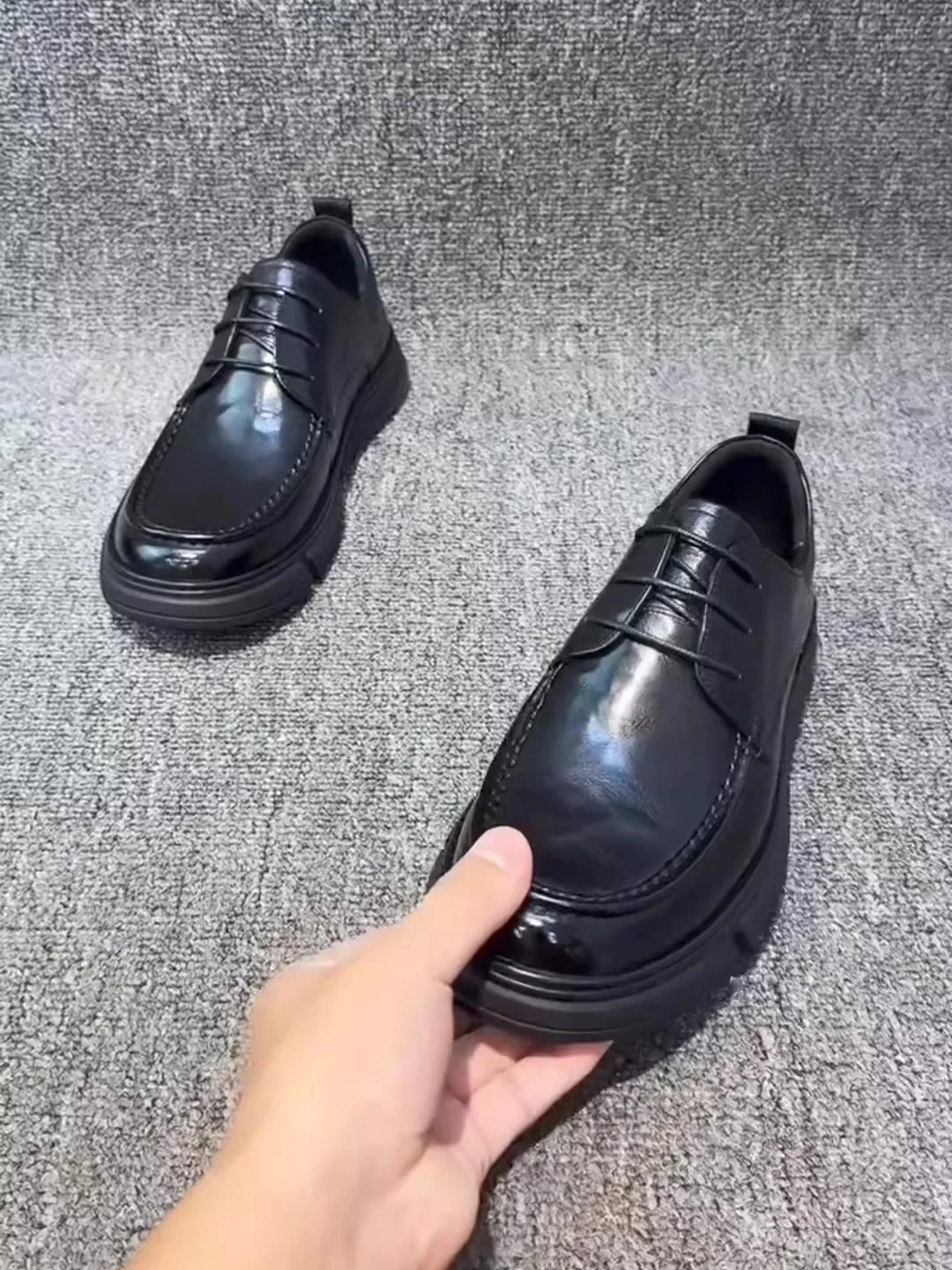 

New 135H1 Men's Casual Comfortable Pure Leather Shoes Fashionable High Quality Versatile Business European Style Advanced Fee...