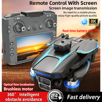 LF666 Drone 8K Professional Three HD Camera with Large Screen FPV Brushless Aerial Optical Flow Hover Folding Quadcopter 3KM