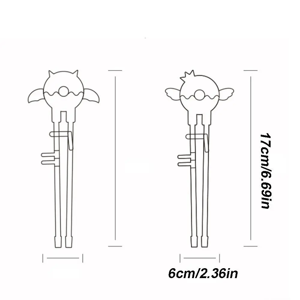 Cute Cartoon Children Learning Chopsticks Lightweight Reusable Kids Eating Training Helper Adjustable Creative image 6