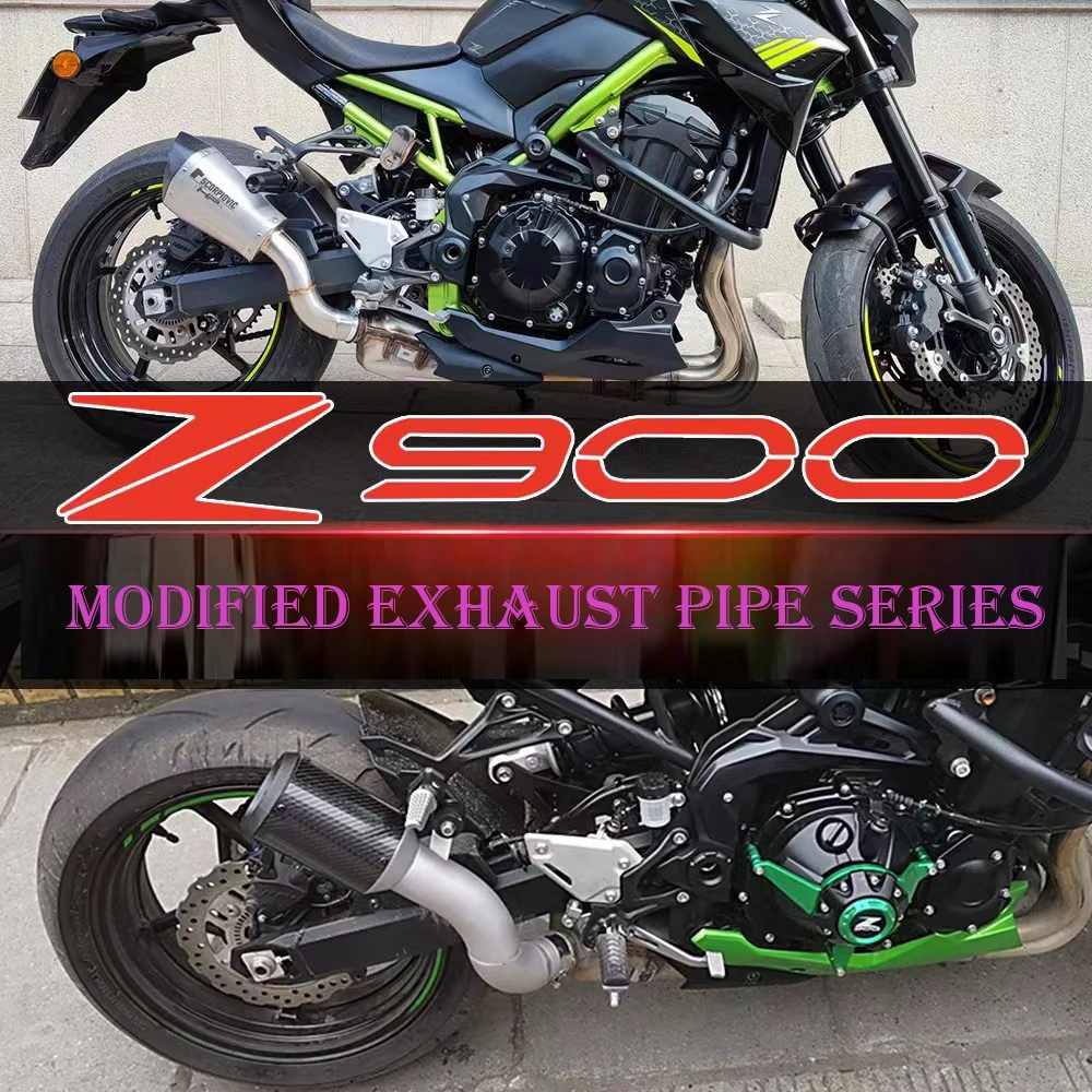 Rafesno Carbon fiber exhaust pipe for Kawasaki Z900 2017-2021 modified exhaust AR series exhaust pipe