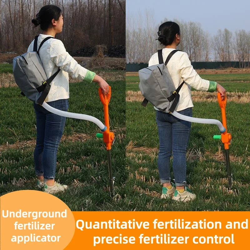 Picture 3: Manual Fertilizer Spreader Backpack Topdressing Tool Adjustable Portable Anti Slip Handle Fertilizer for Garden Farm Vegetable