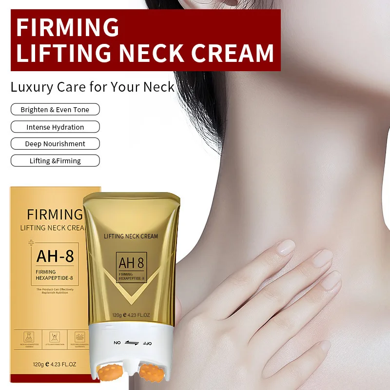 

Moisturizing Roller Massage Neck Cream AH-8 Firming Neck Cream for Neck Tightening