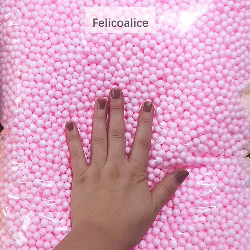 250 g/Beutel, 6–8 mm, runde Schaumstoffperlen für Schleim-Sofa-Füller und Flaschen-/Heimhandwerk, Geschenk, Dekoration, Füllung – Detail 13