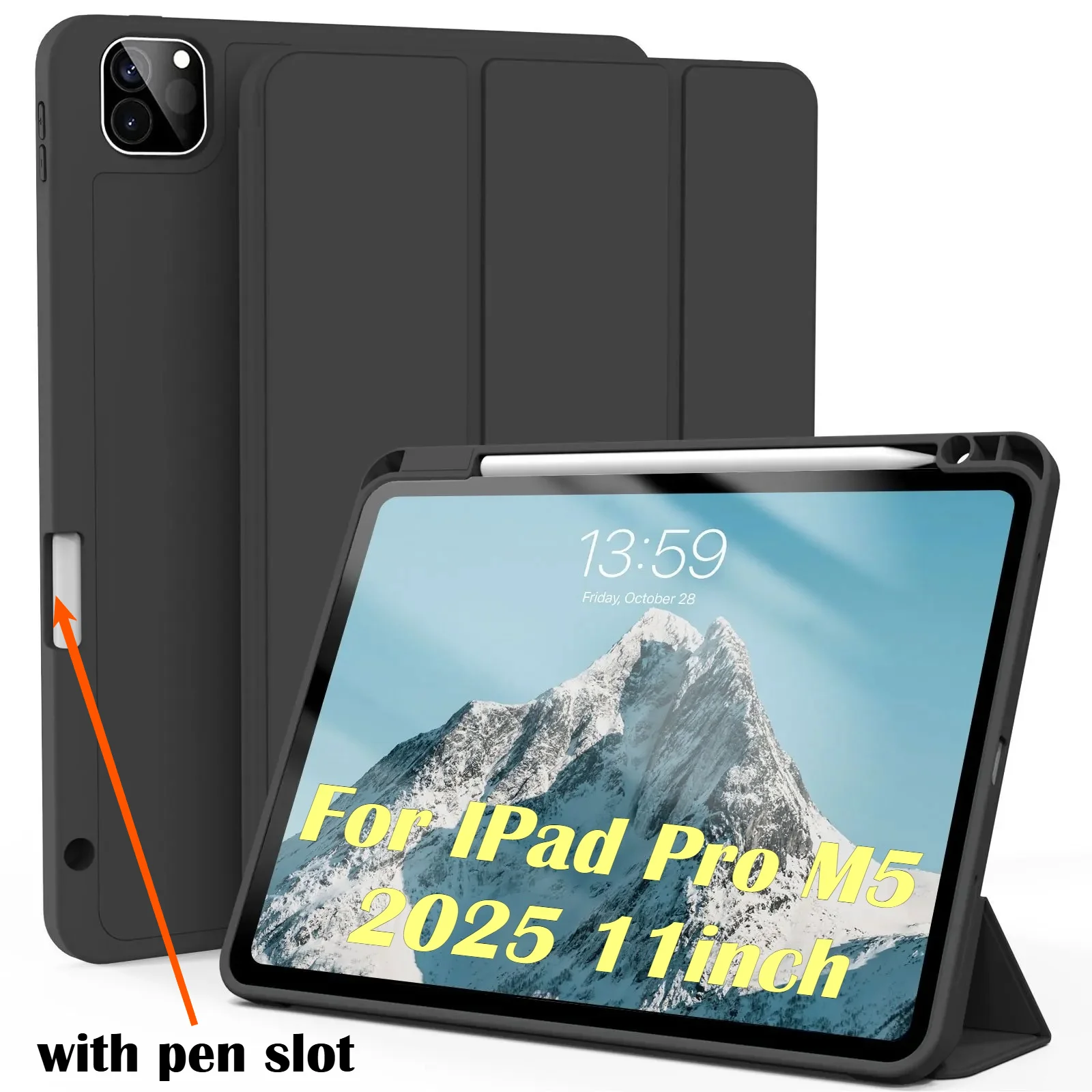 �y�Z�[�����z2025�NiPad M5 Pro 11�C���`/13�C���` ��4/3/2���� A16 ��11���� Air 7/6 ��4/5���� 10.9�C���` Mini 7/6�p �y���V���z���_�[�t���P�[�X �O�܂�X�^���h �X�}�[�g�J�o�[