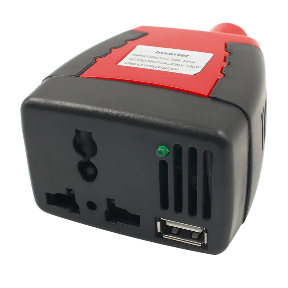 Nuovo arrivo 150W 12V DC alimentatore a 220V AC Reverse Power veicolo abbinato alla spedizione del carico della porta USB ~