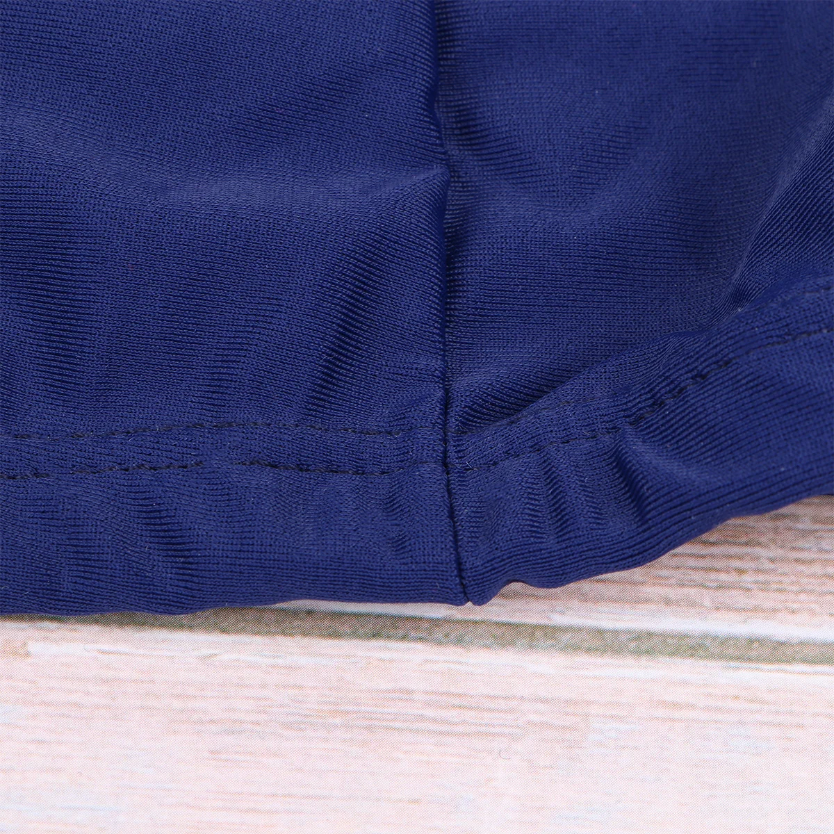 

Adult Swim Cap Polyester Cloth Fabric Navy Blue Non-Waterproof Elastic Comfortable for Men Women Swimming Water Sports Flower