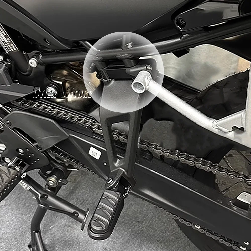 Motorcycle Aluminum Rear Foot Peg Rest Footpegs Lowering Kit Bracket 20mm For CFMOTO 800 MT 800MT 800mt CF800MT 2023 2024
