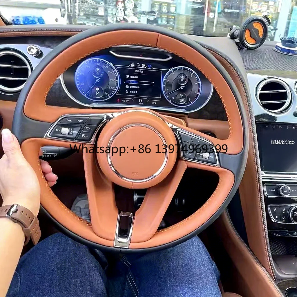 12.3inch LCD Car Dashboard Speedometer Digital Oil Gauge Instrument Cluster for Bentley Continental GT 2005 Digital Cluster