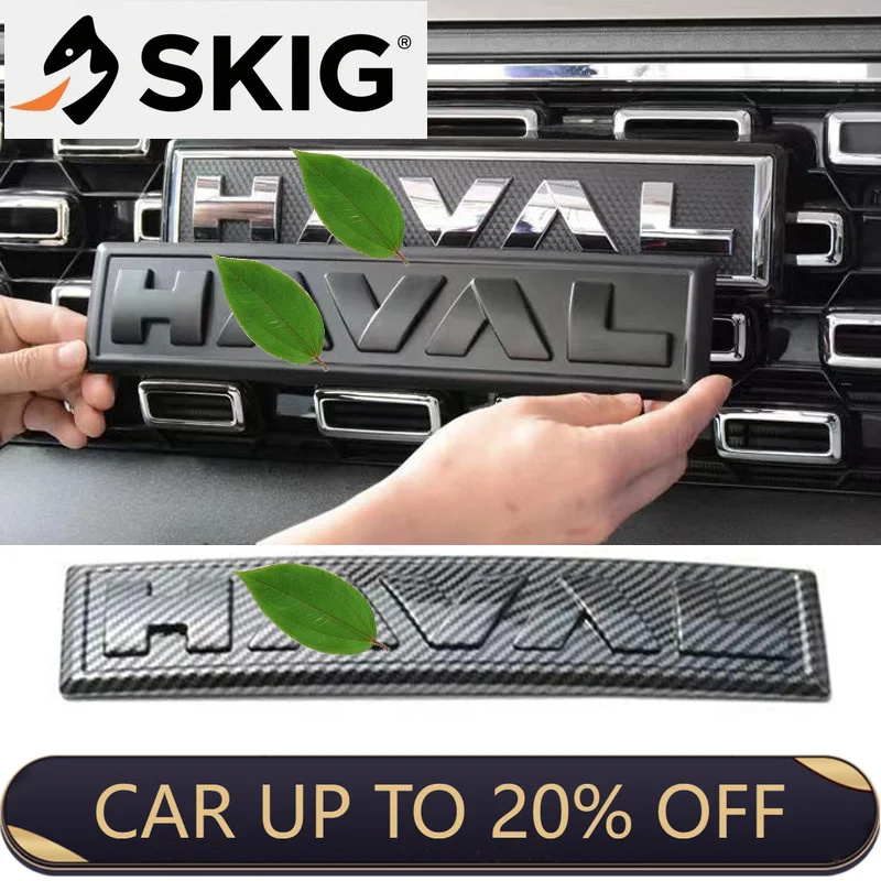 

Front Grille Hood Logo Stickers For Haval badge H6 PHEV 2023 Front Rear Trunk Steering Emblem Paste Car Accessories
