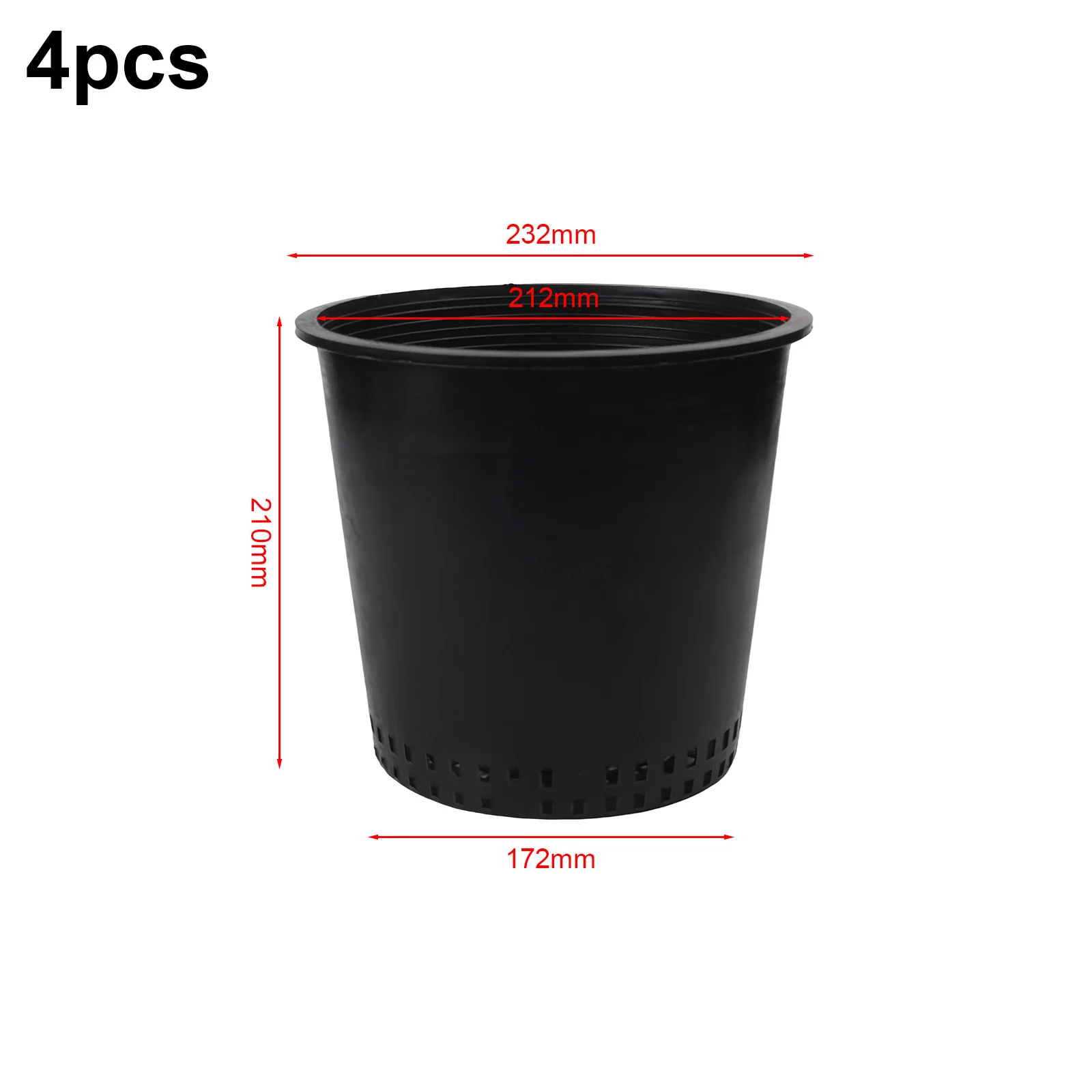 Gardening Pots Set Breathable Flower Pots Convenient Packaging Easy Maintenance Gardening Tasks Flowerpots 172*210*232mm