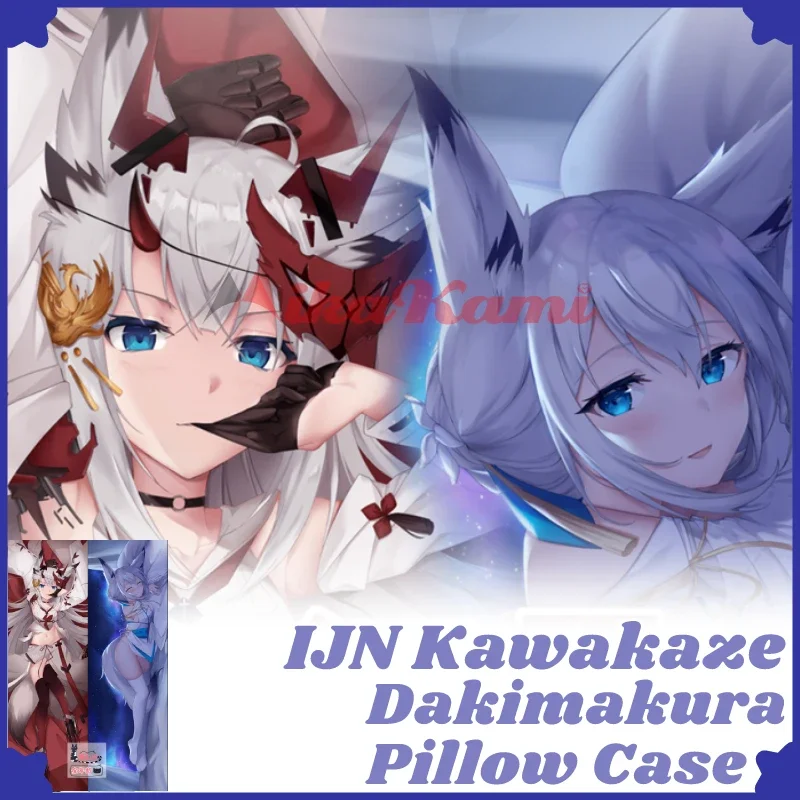 IJN Kawakaze Dakimakura Azur Lane Game Pillowcase Full Body Hugging Sexy Pillow Case Otaku Cushion Cover Home Bedding Decor Gift