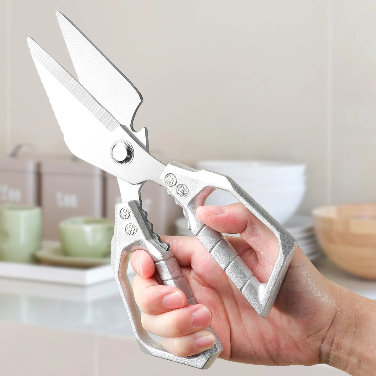Heavy Duty Kitchen Scissors Meat Fruit Boning Fishing Hunting Camping Professional Stainless Steel Chicken Bone Kitchen Shears