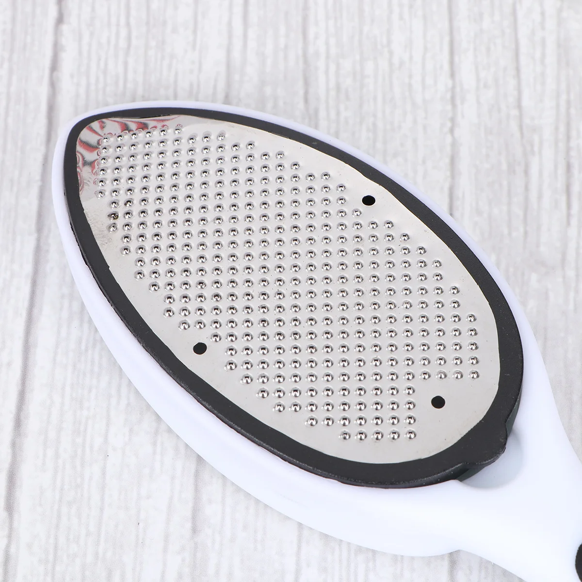 

1pc Foot File Stainless Steel Double-Side Exfoliator Callus Remover Dead Skin Scrub Pedicure Tool Portable Nail Care