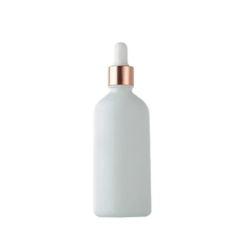 5-100ml Dropper Oil Bottle Frosted White Cosmetic Empty Amber Essential Aromathera Liquid Massage Pipette Refillable Sample